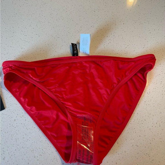La Blanca Goddess Solid Cherry Red Hipster UPF 50 Swim Bottom Separate NEW - Picture 5 of 11